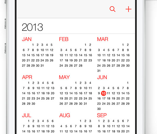 iCal in iOS7